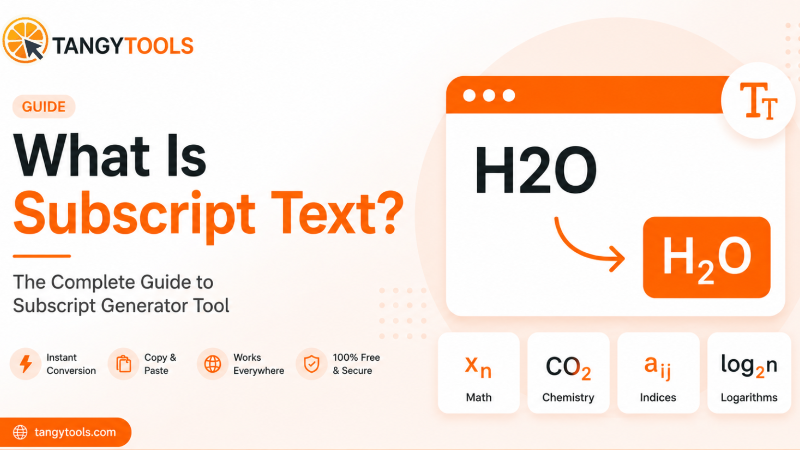 Cover for What Is Subscript Text? The Complete Guide to Subscript Generator Tool